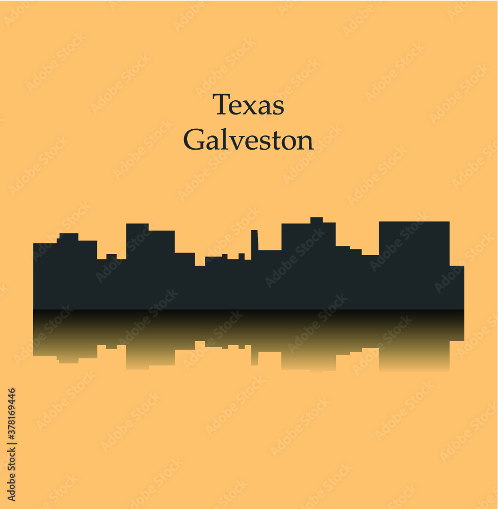 Galveston, Texas ( city silhouette )