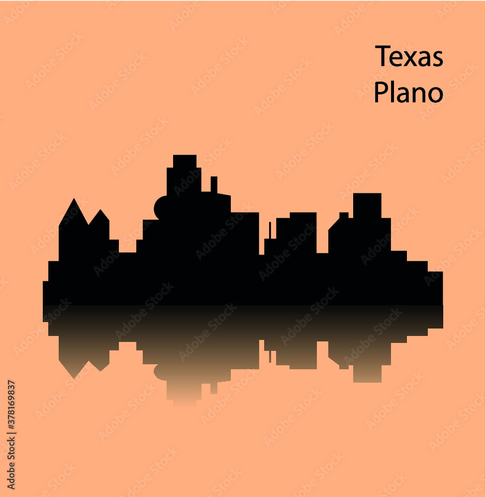 Plano, Texas ( city silhouette )