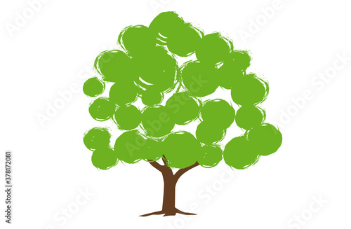 Trees for decorating gardens  vector illustration.