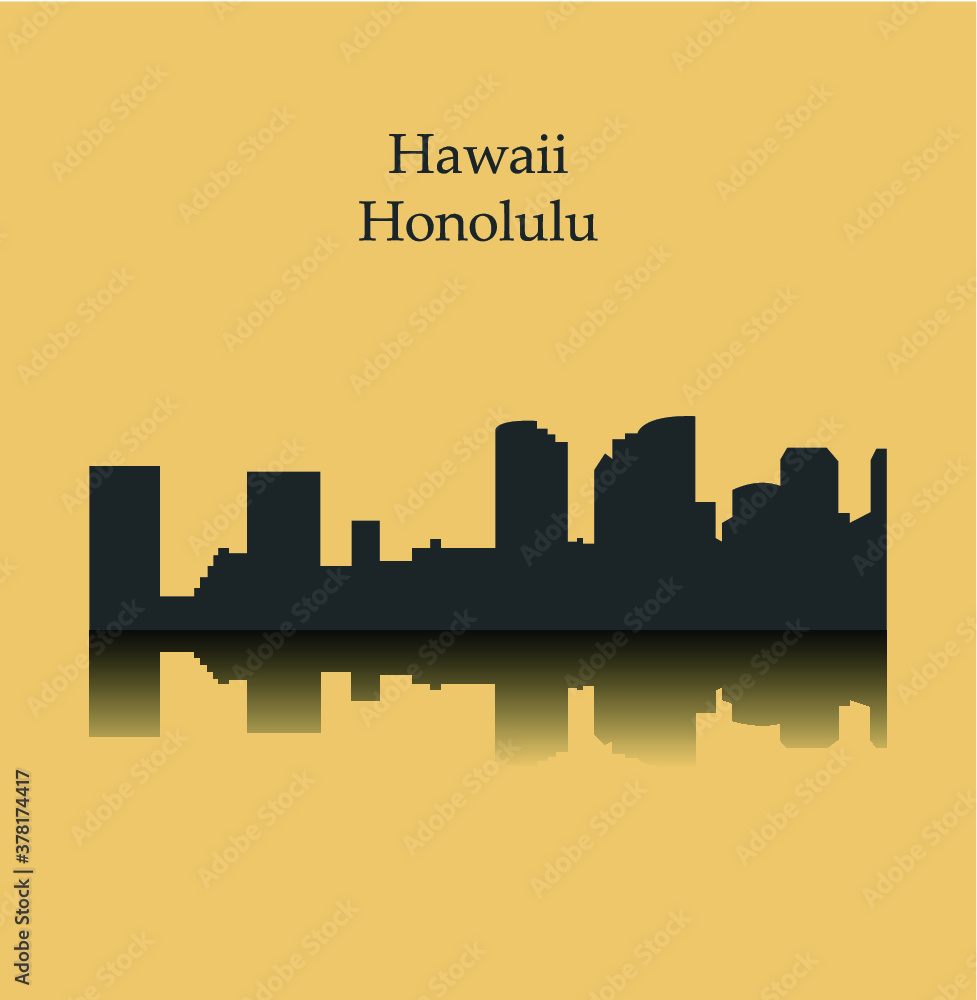 Honolulu, Hawaii ( city silhouette )