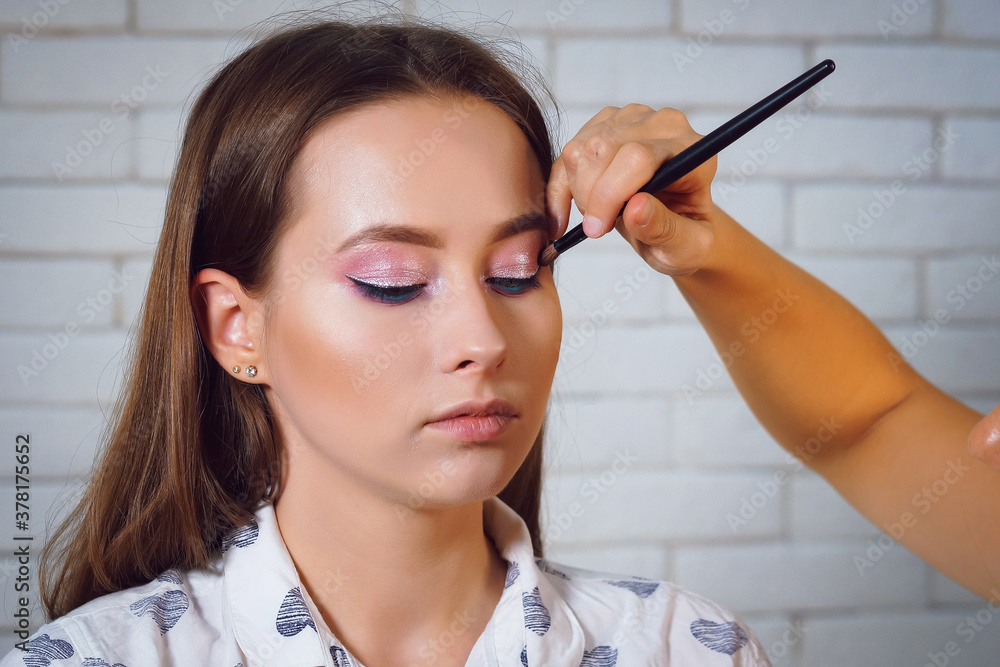 the process of gentle makeup for a beautiful girl photo series the process of gentle makeup for a beautiful girl photo series