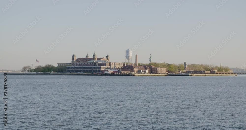 Ellis Island off New York City, wide Ellis Island off New York City, wide