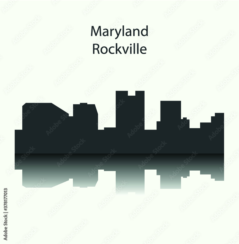 Rockville, Maryland ( city silhouette )