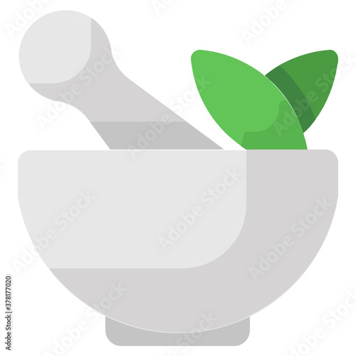 
Trendy icon design of pharmacy tools for grinding medicines, mortar pestle  
