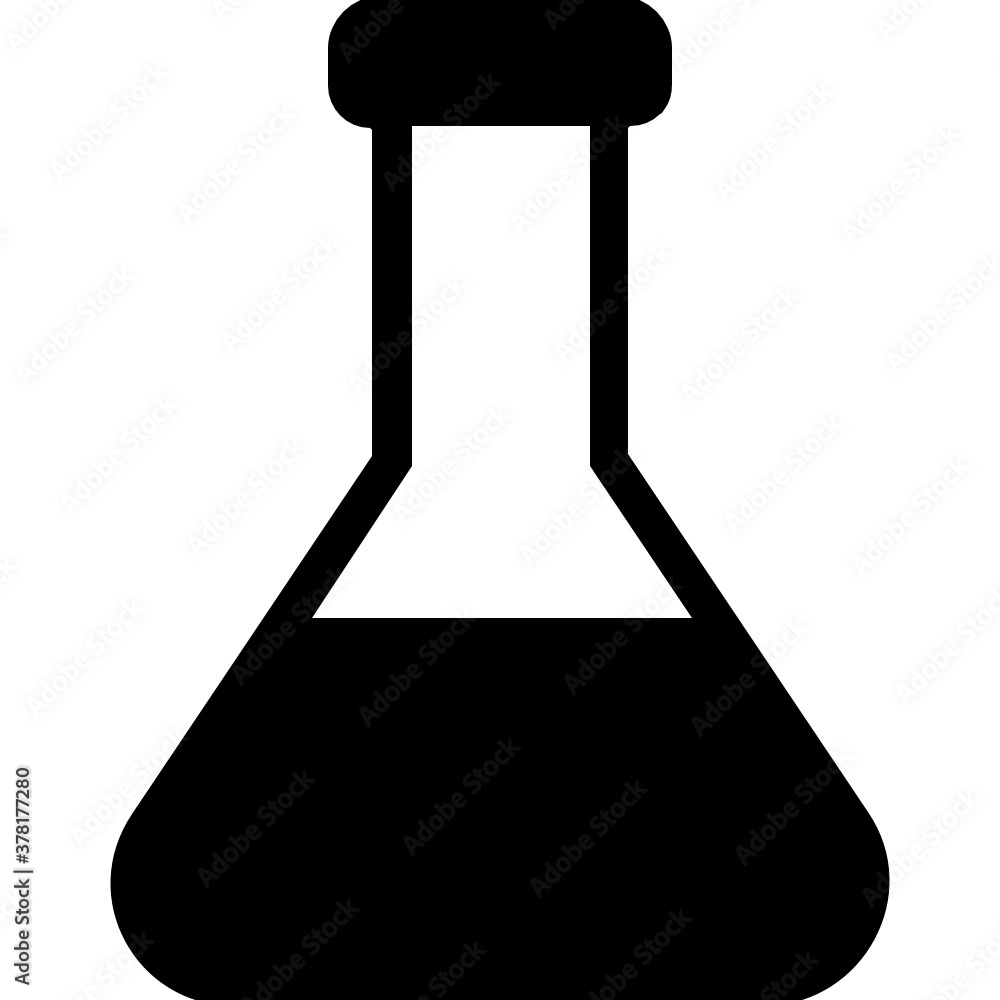 Flask icon design for laboratory research concept
Flask icon design for laboratory research concept
