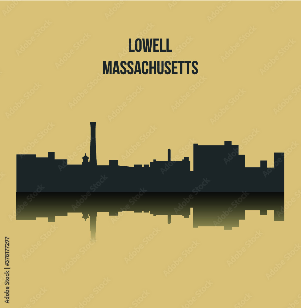 Lowell, Massachusetts ( city silhouette )