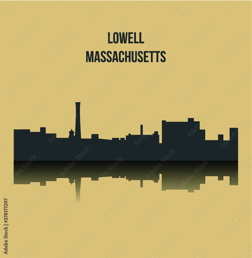Lowell, Massachusetts ( city silhouette ) Lowell, Massachusetts ( city silhouette )