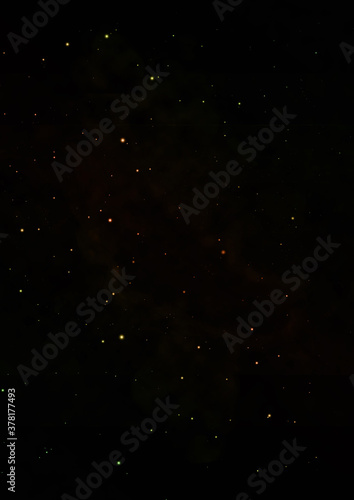 Star field and distant cold space nebula.