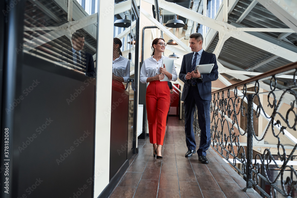 Fototapeta premium Portrait of confident business people in formal wear