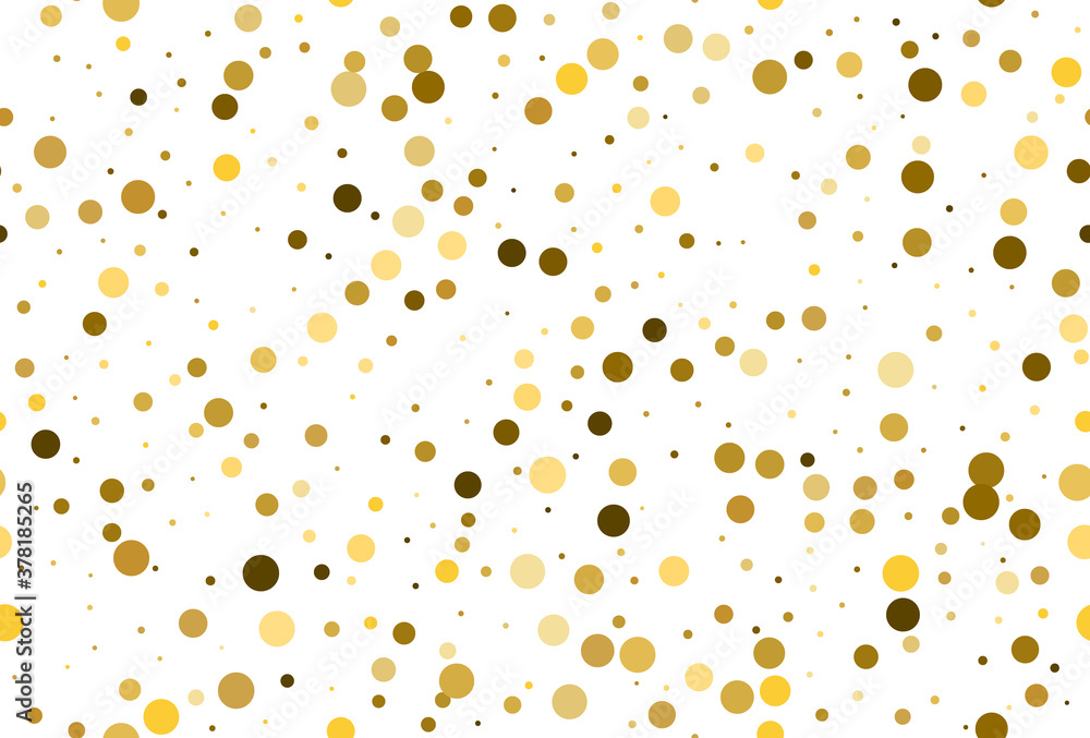 Seamless pattern with gold polka dot confetti Seamless pattern with gold polka dot confetti