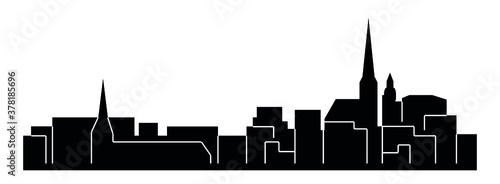 Rutland, Vermont ( city silhouette )
