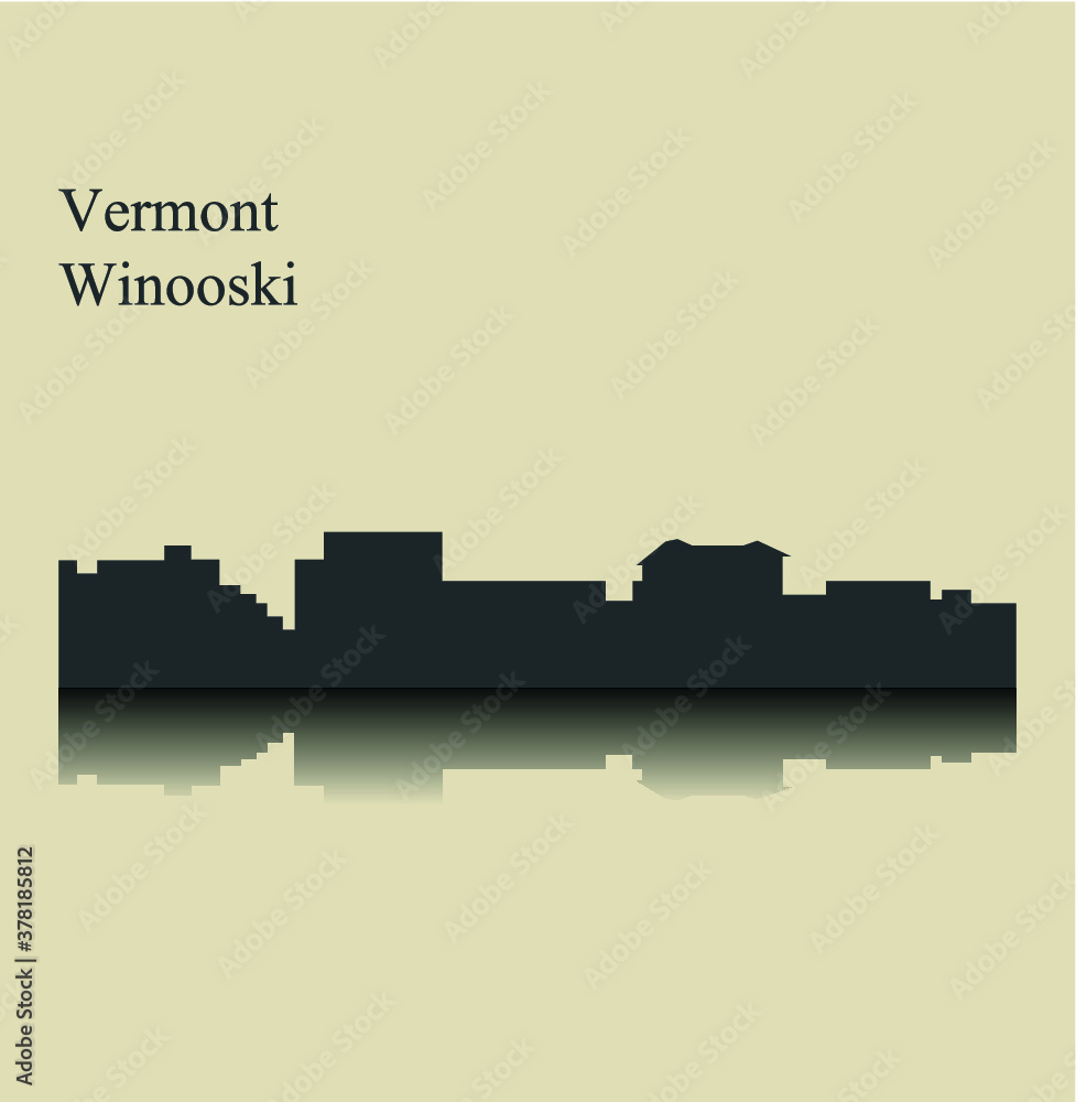  Winooski, Vermont ( city silhouette )