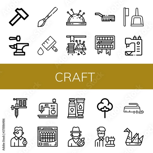 craft icon set