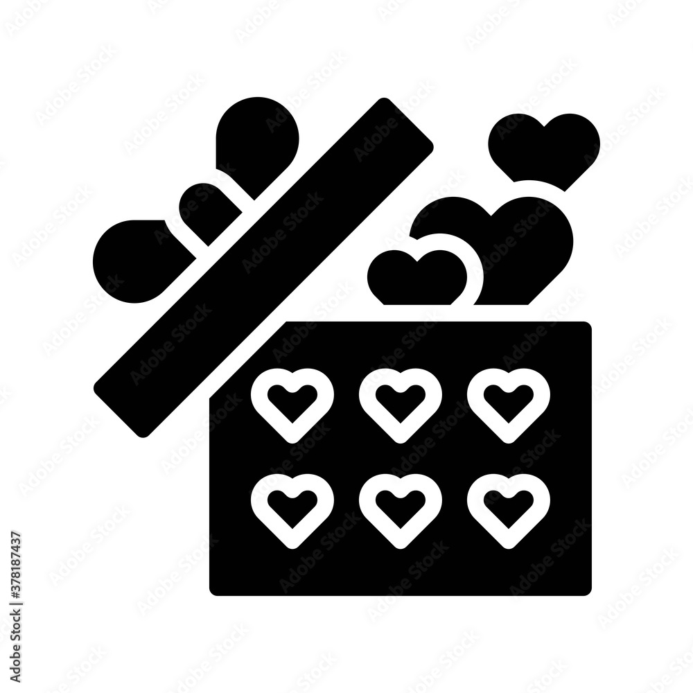 gift box related gift box with ribbon, bow and hearts vector in solid design, gift box related gift box with ribbon, bow and hearts vector in solid design,