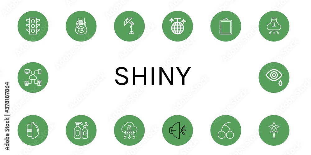 Set of shiny icons Set of shiny icons