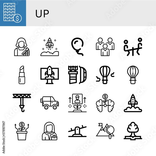 up icon set