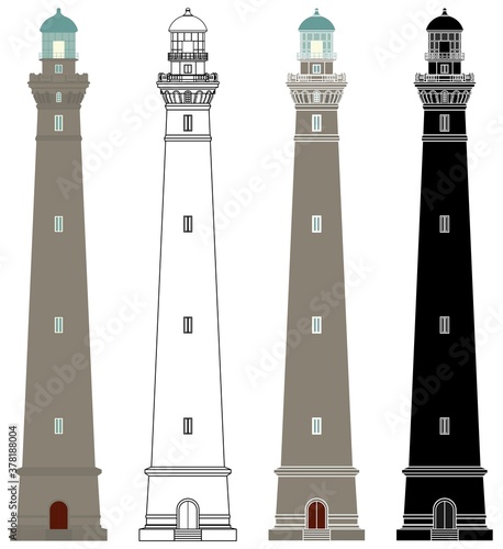Lighthouses of Virgin Island in France.