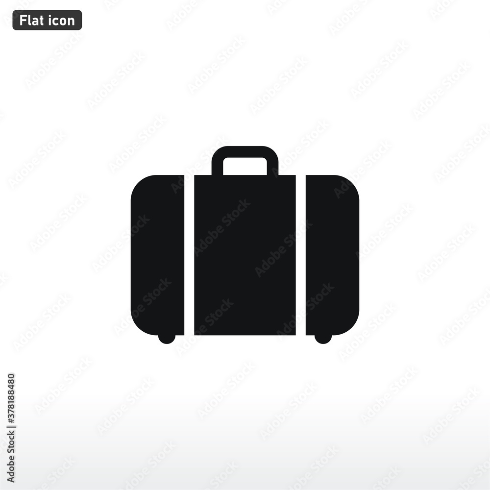 Suitcase icon vector . baggage sign Suitcase icon vector . baggage sign