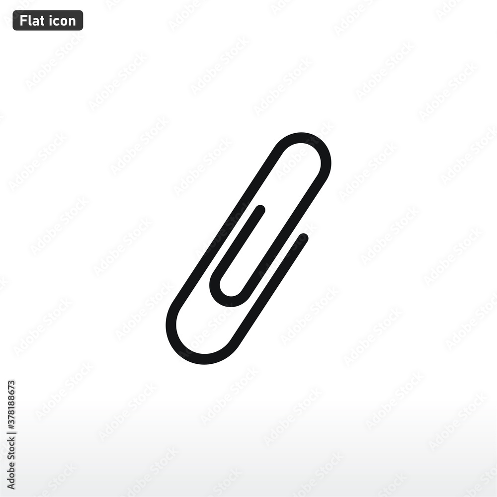 Paper Clip icon vector . Paperclip sign Paper Clip icon vector . Paperclip sign