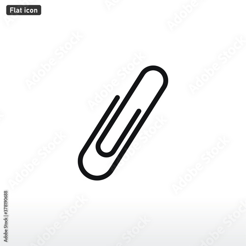 Paper clip icon vector eps 10