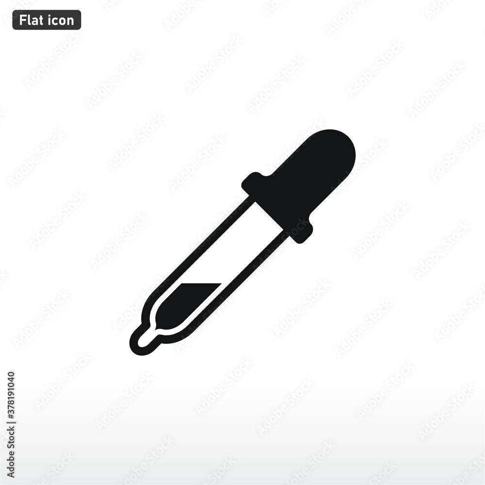 Dropper icon vector . Pipette sign Dropper icon vector . Pipette sign