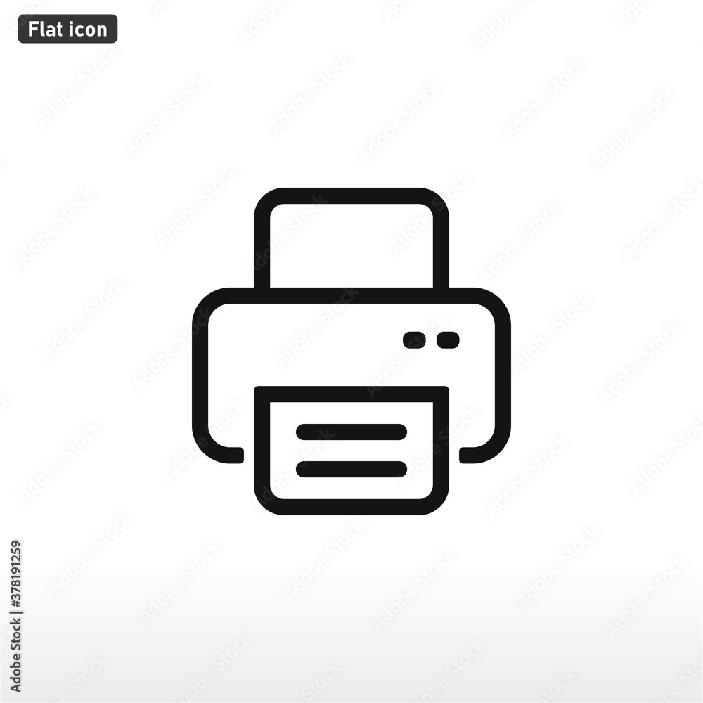 Fax icon vector . Printer sign Fax icon vector . Printer sign