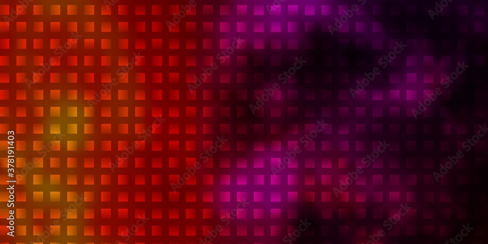 Light Pink, Yellow vector pattern in square style.