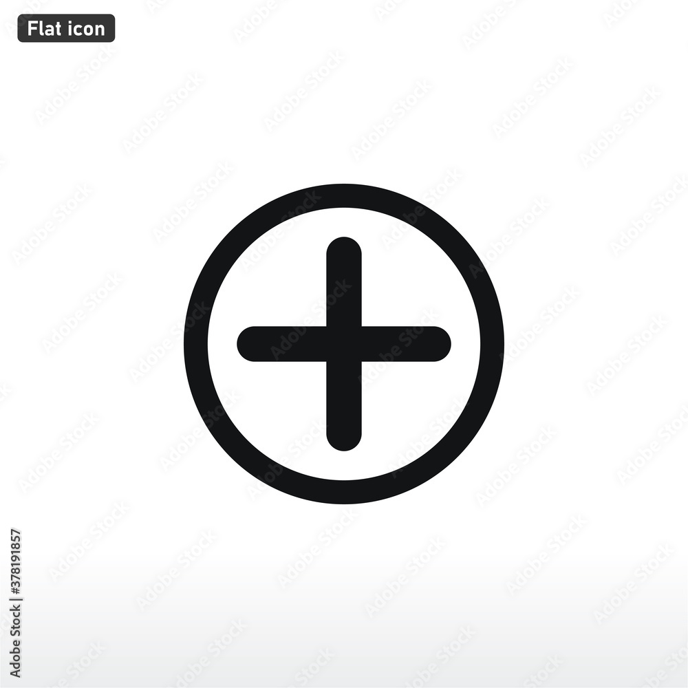 Plus icon vector . Add sign Plus icon vector . Add sign