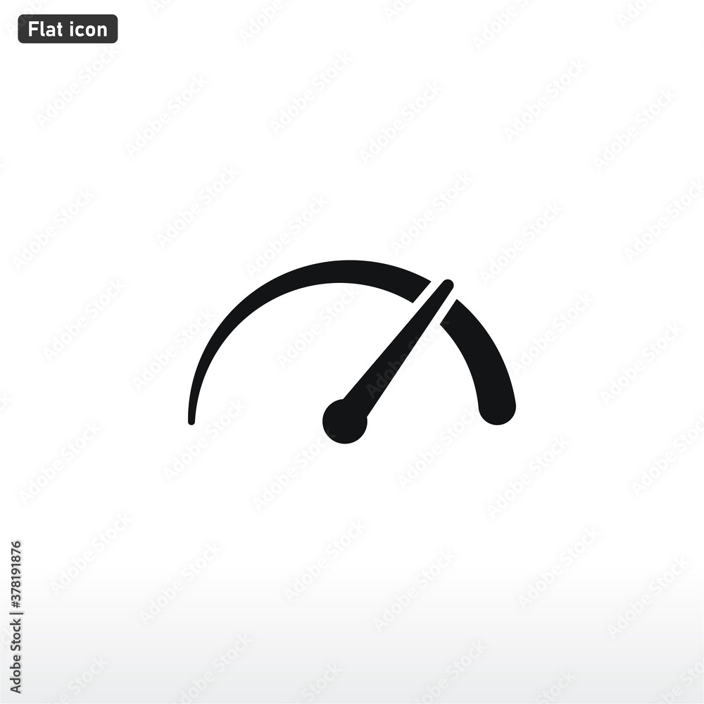Speedometer icon vector . Speed sign Speedometer icon vector . Speed sign