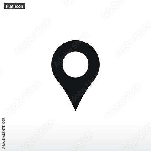 Location icon vector . Map pin sign