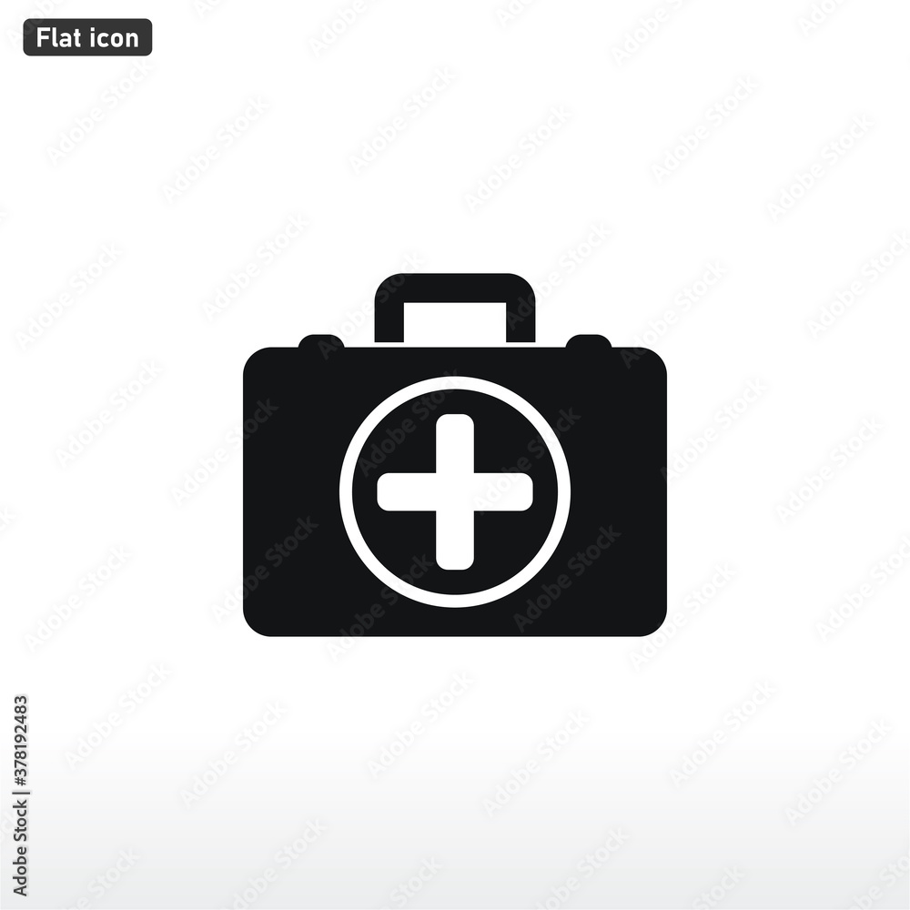 First aid icon vector . Medical sign First aid icon vector . Medical sign