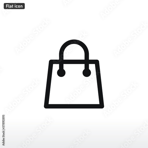 Shopping Bag icon vector . Shopping sign