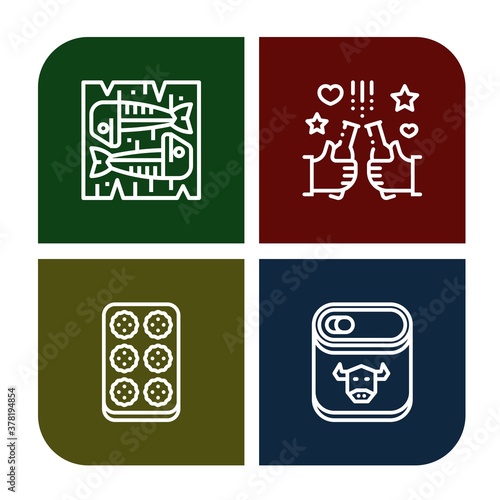canned icon set