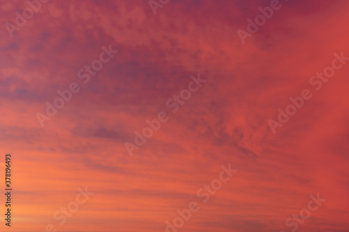 red sky background © Louis