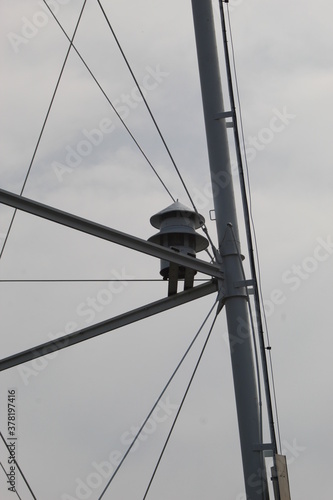 Tornado siren attached to water tower in small Kansas town