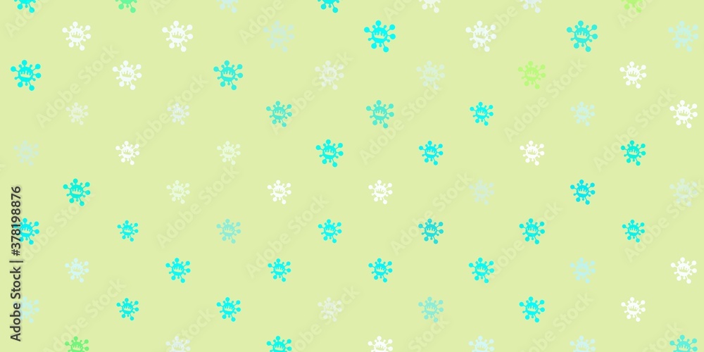 Light green vector pattern with coronavirus elements. Light green vector pattern with coronavirus elements.