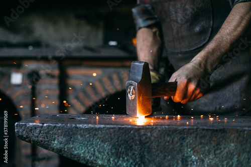 Crop blacksmith casting iron photo