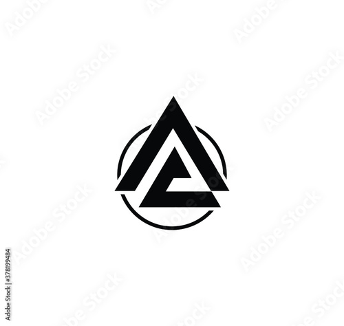 initial letter logo CA, AC, logo template