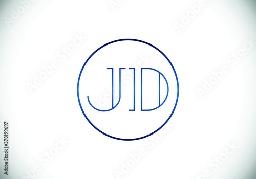 Initial Monogram Letter J D Logo Design Vector Template. J D Letter Logo Design