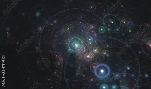 Wallpaper Mural Computer generated fractal abstract background Torontodigital.ca