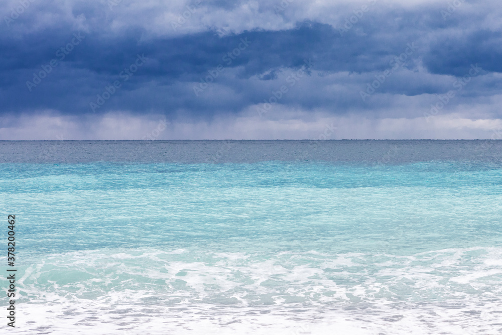 Cloudy dark day at the sea Cloudy dark day at the sea