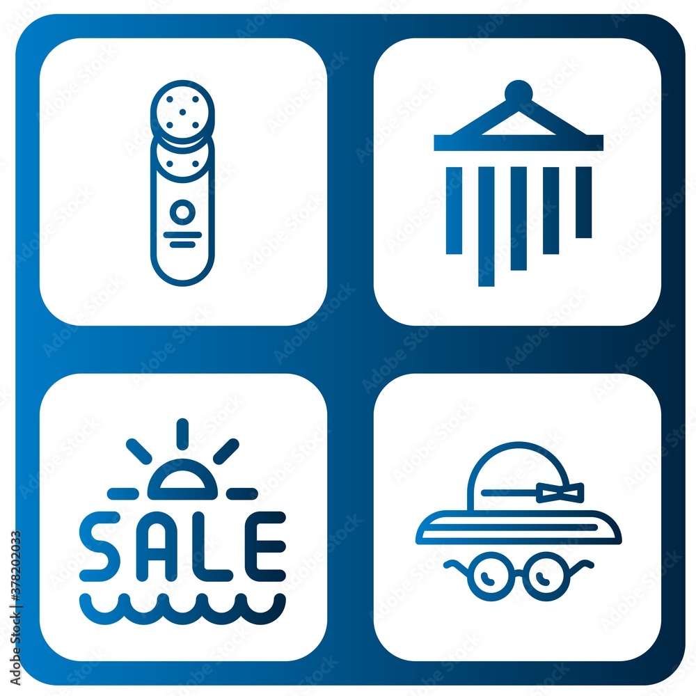 Fototapeta premium holiday icon set