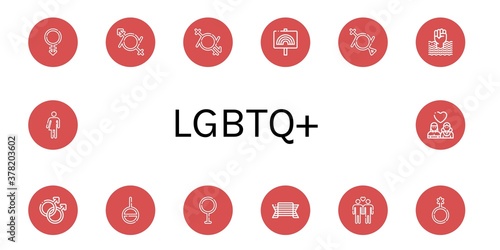 lgbtq+ icon set