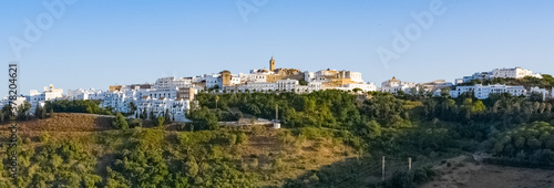 Typical beautiful south spanish village on the top of a Mountain