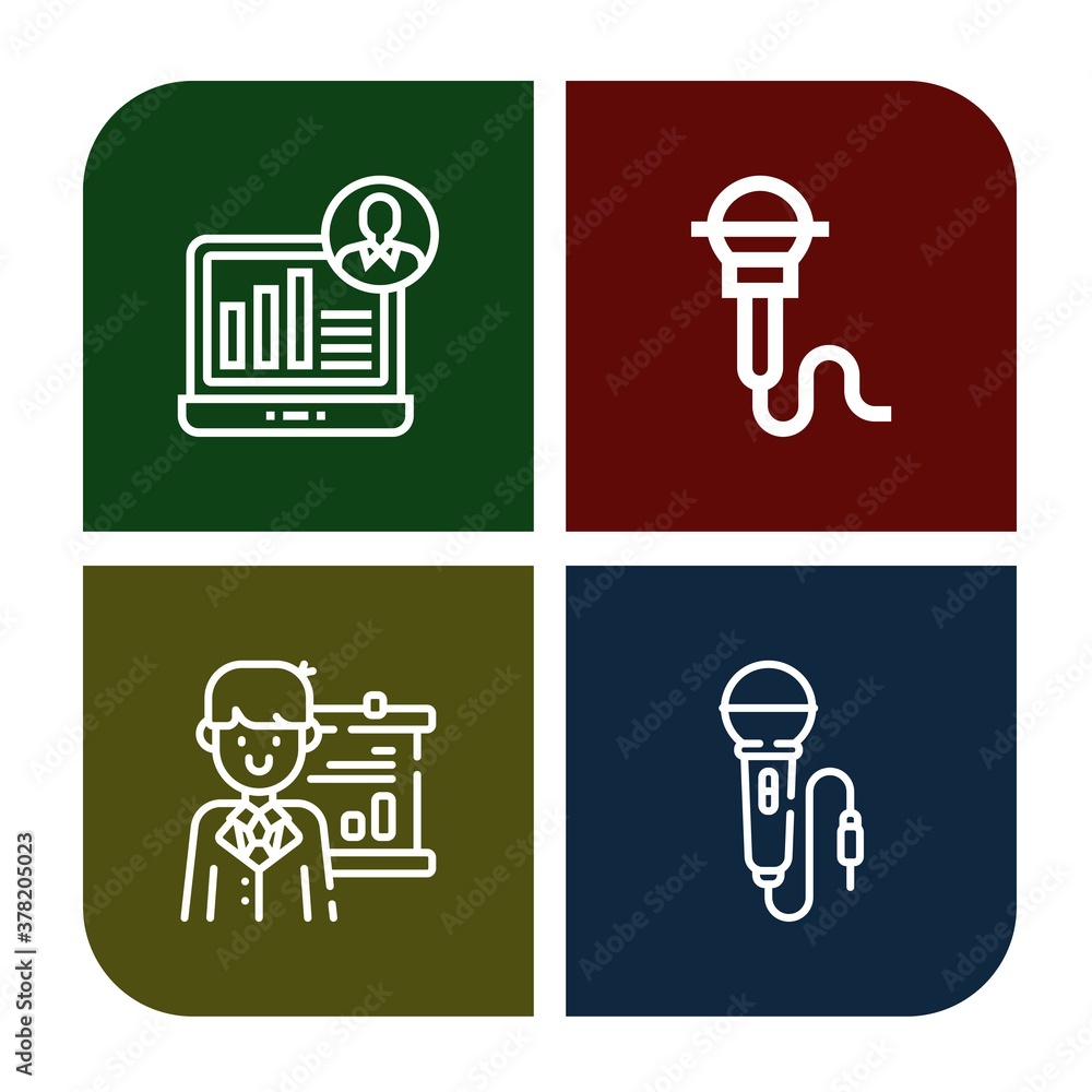 Set of audience icons Set of audience icons