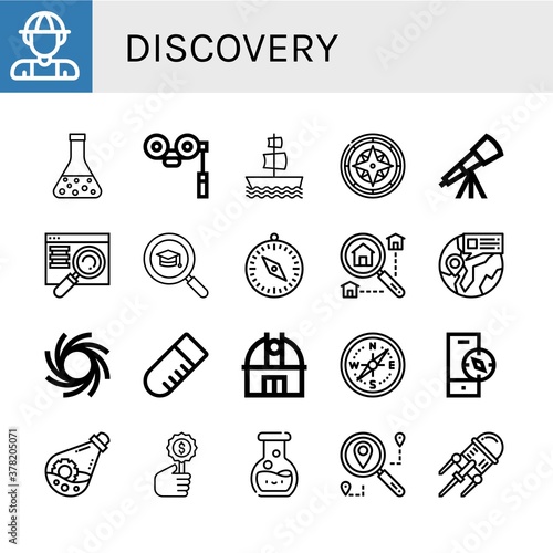 discovery icon set