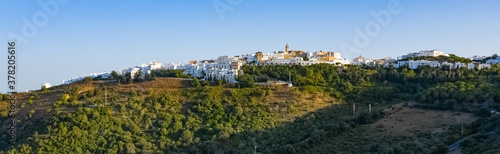 Large image of Vejer de la Frontera on the top of a hill in Andalusia