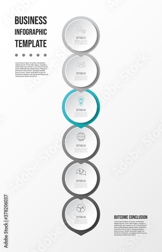 Business infographic template. Diagram. Vector