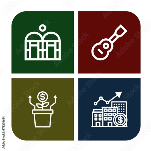 Set of gardening icons