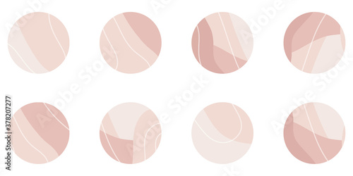 Set of Instagram Story Highlights Covers Icons. Social media stories collection wallpapers. Abstract geometric background with pastel colors. Bundle of templates for social media and blog.